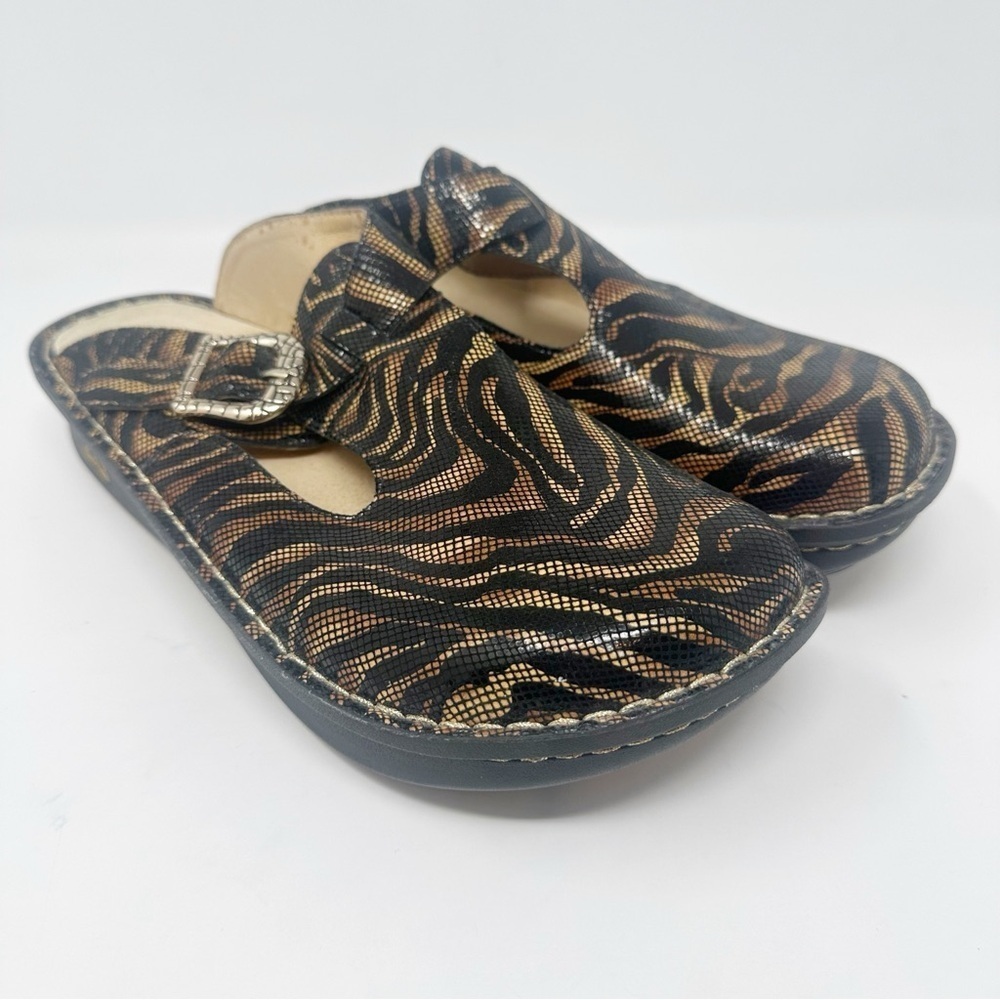Alegria Safari Animal Print Clog